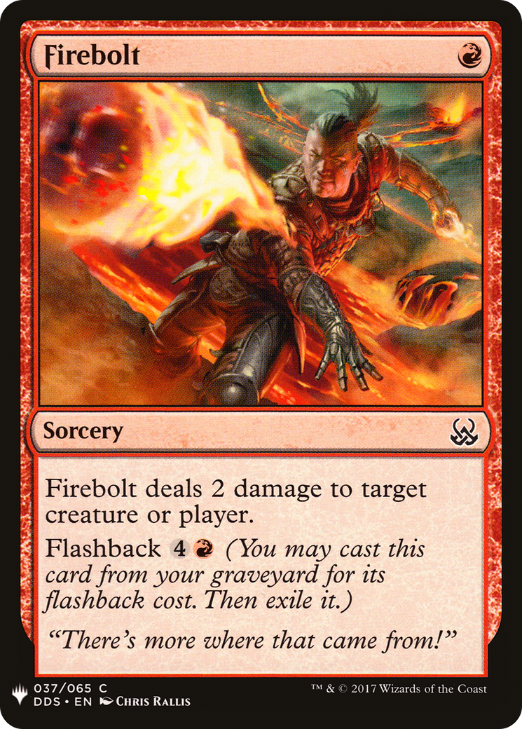 Firebolt (LIST-DDS-37)  - The List