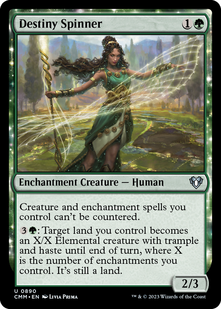 Destiny Spinner (CMM-890)  - Commander Masters: (enchantment)