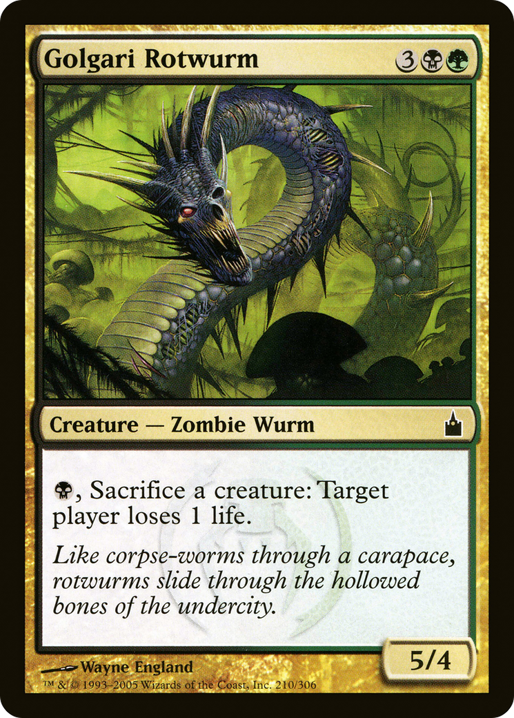 Golgari Rotwurm (RAV-210)  - Ravnica: City of Guilds