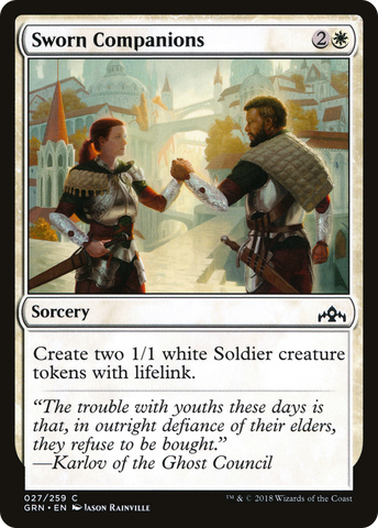 Sworn Companions (GRN-027)  Foil - Guilds of Ravnica