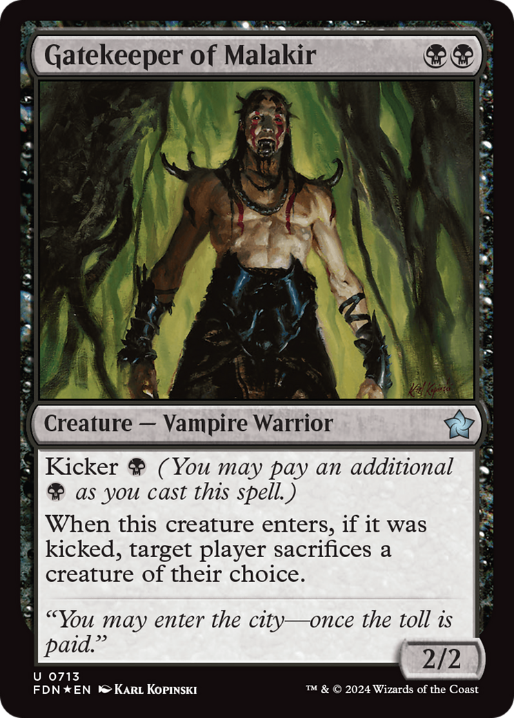Gatekeeper of Malakir (FDN-713)  Foil - Foundations