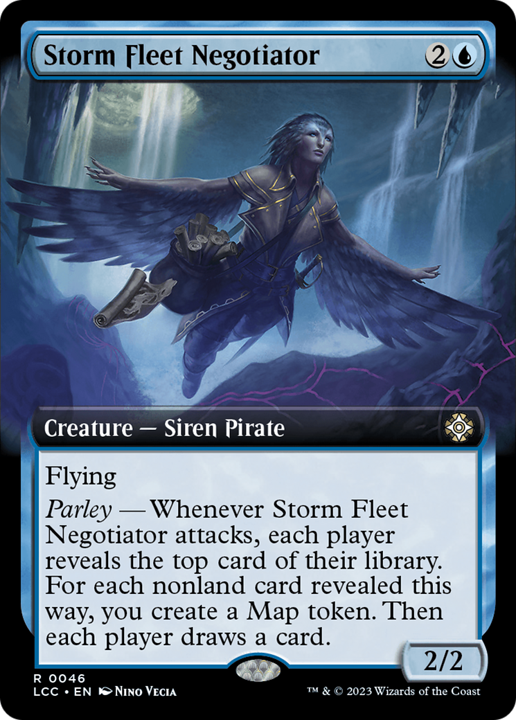 Storm Fleet Negotiator (Extended Art) (LCC-046) - The Lost Caverns of Ixalan Commander: (Extended Art)