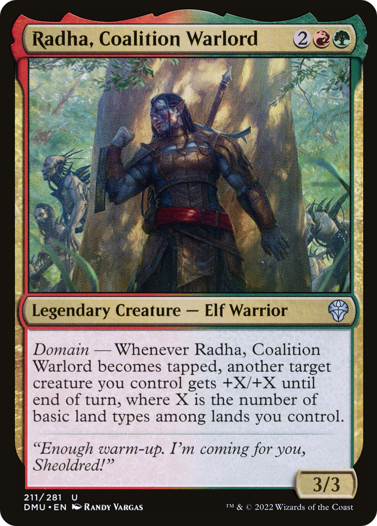 Radha, Coalition Warlord (DMU-211)  Foil - Dominaria United