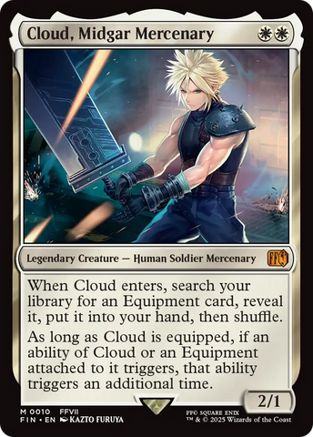 Cloud, Midgar Mercenary (FIN-010) - FINAL FANTASY Foil