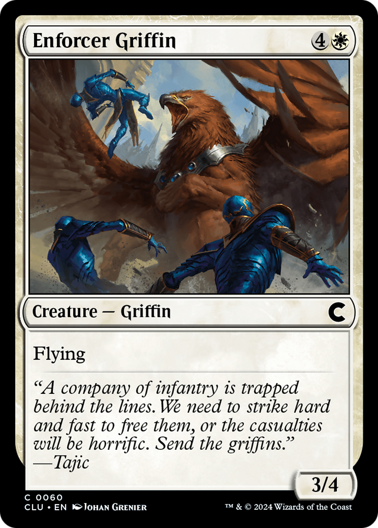 Enforcer Griffin (CLU-060)  - Ravnica: Clue Edition