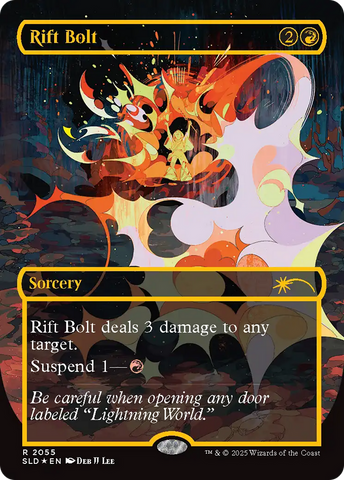 Rift Bolt (2055) (Raised Foil) (SLD-2055)  Foil - Secret Lair Drop (Borderless)
