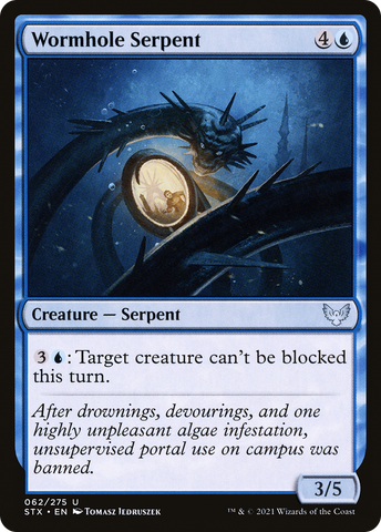 Wormhole Serpent (STX-062)  - Strixhaven: School of Mages