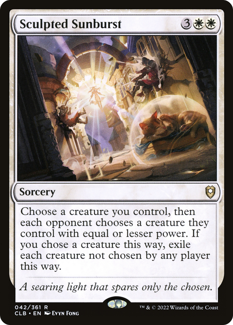 Sculpted Sunburst (CLB-042)  Foil - Commander Legends: Battle for Baldur's Gate