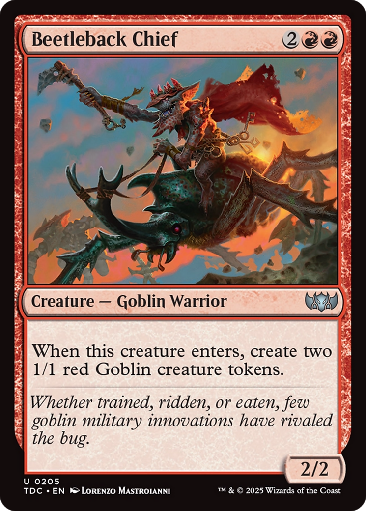 Beetleback Chief (TDC-205) - Commander: Tarkir: Dragonstorm