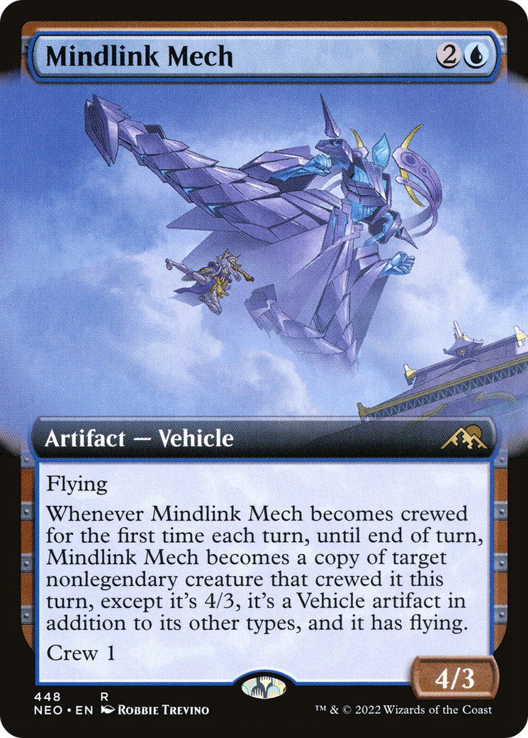 Mindlink Mech (Extended Art) (NEO-448)  - Kamigawa: Neon Dynasty: (Extended Art)