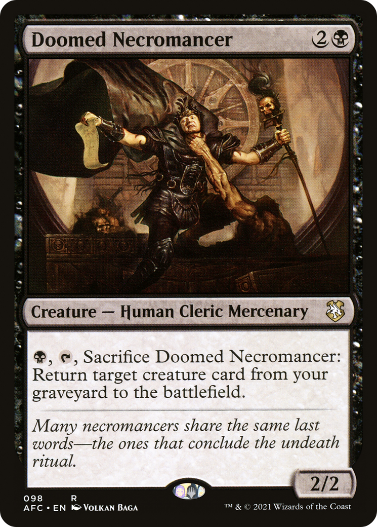 Doomed Necromancer (AFC-098) - Adventures in the Forgotten Realms Commander