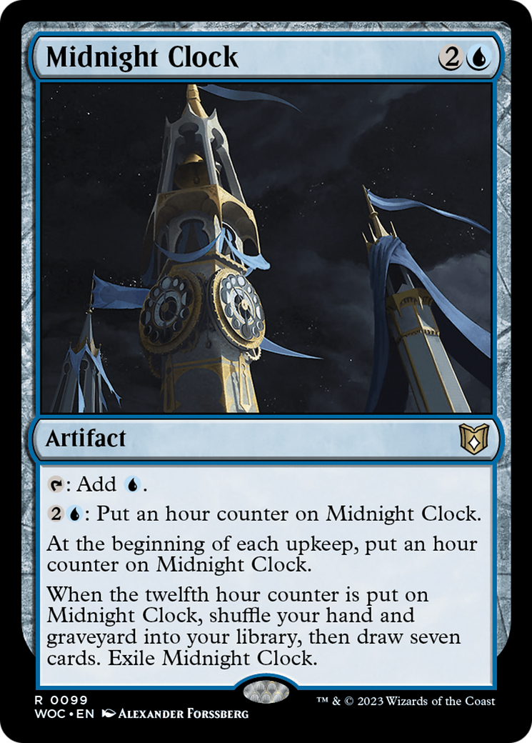 Midnight Clock (WOC-099)  - Wilds of Eldraine Commander
