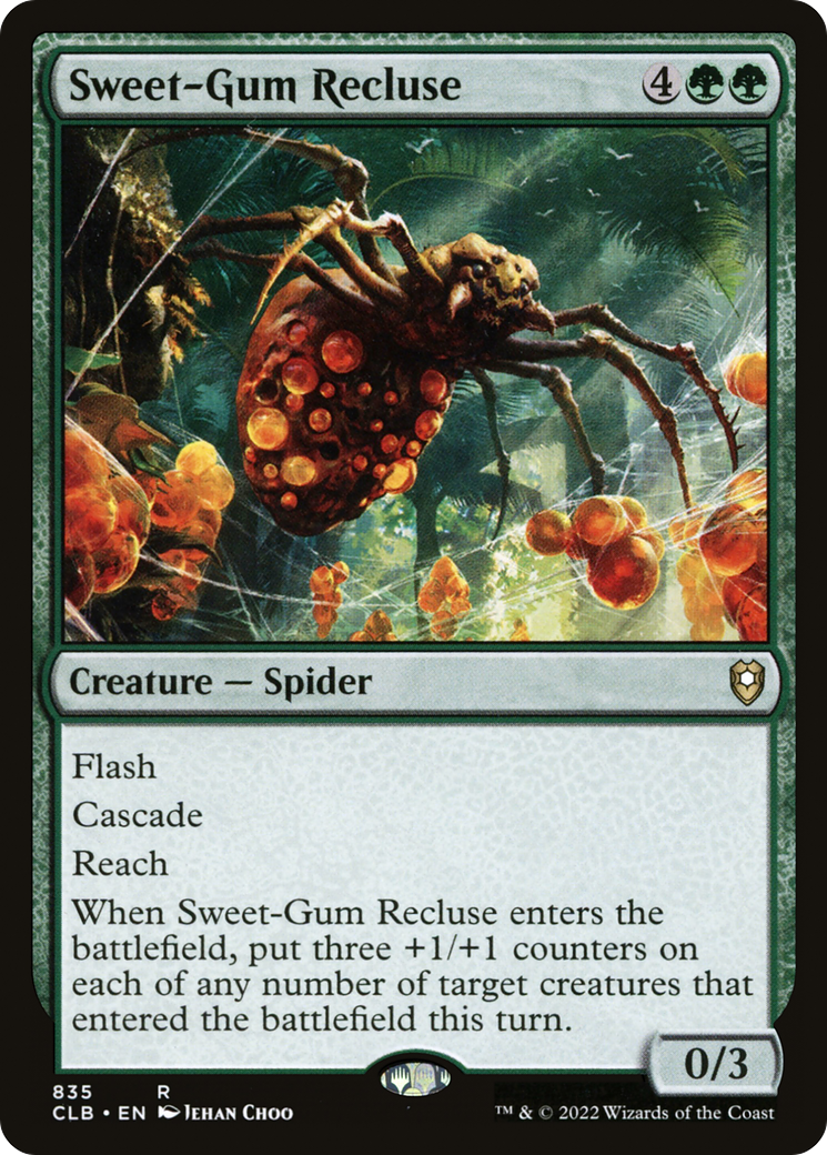 Sweet-Gum Recluse (CLB-835)  - Commander Legends: Battle for Baldur's Gate