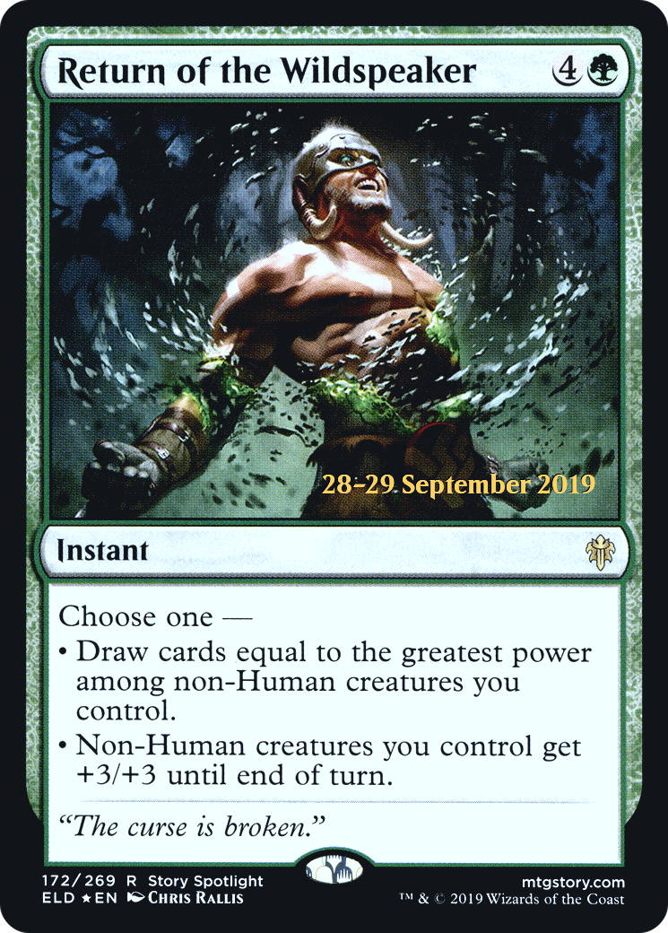 Return of the Wildspeaker (PRE-172)  Foil - Throne of Eldraine Promos
