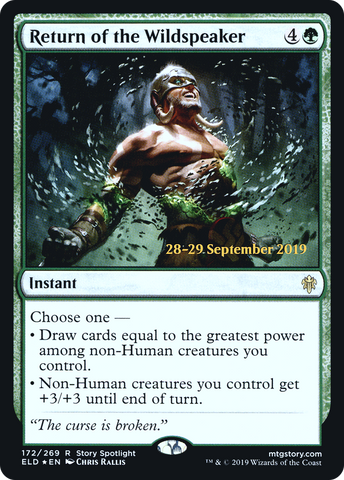 Return of the Wildspeaker (PRE-172)  Foil - Throne of Eldraine Promos
