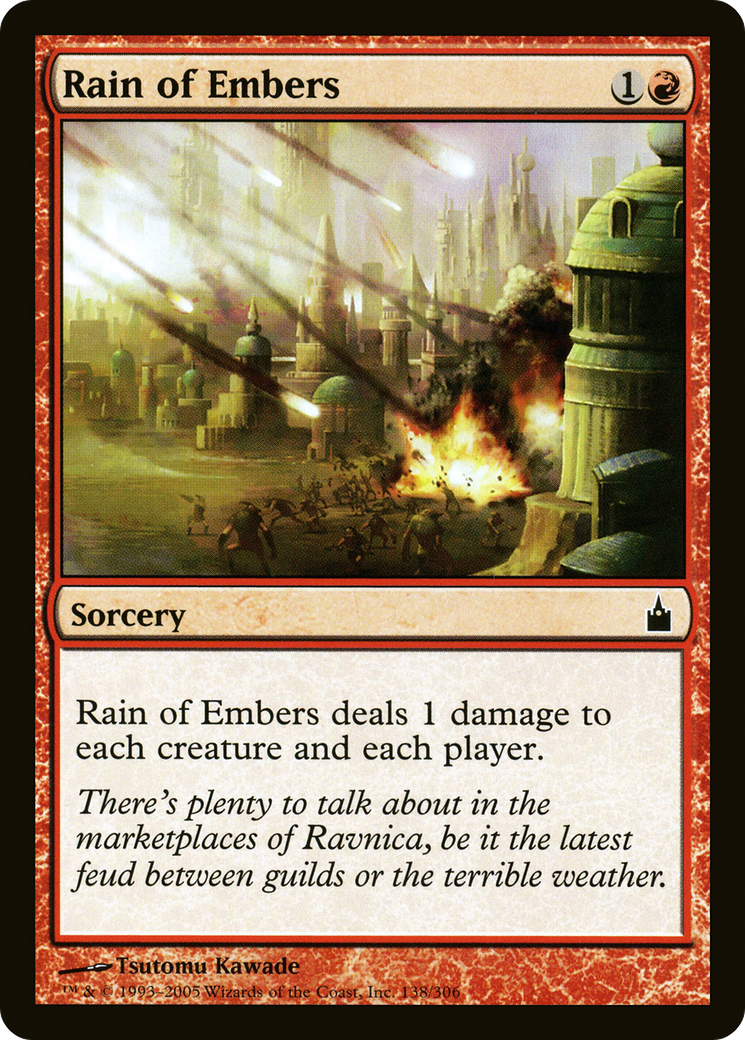 Rain of Embers (RAV-138)  Foil - Ravnica: City of Guilds
