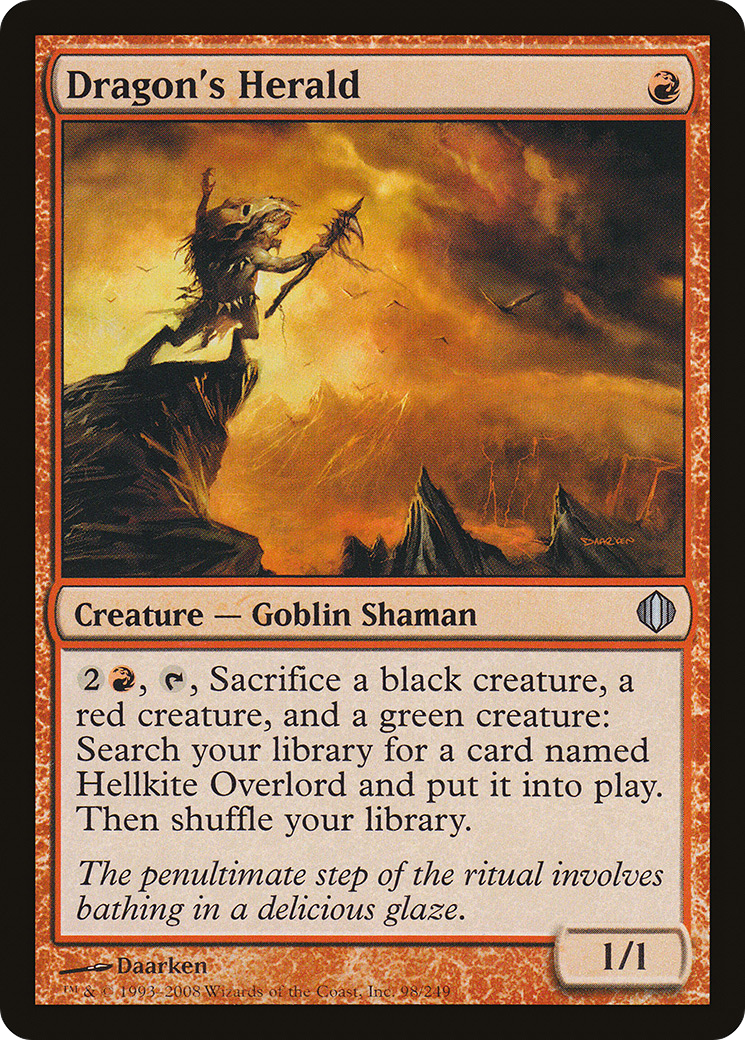 Dragon's Herald (ALA-098)  Foil - Shards of Alara