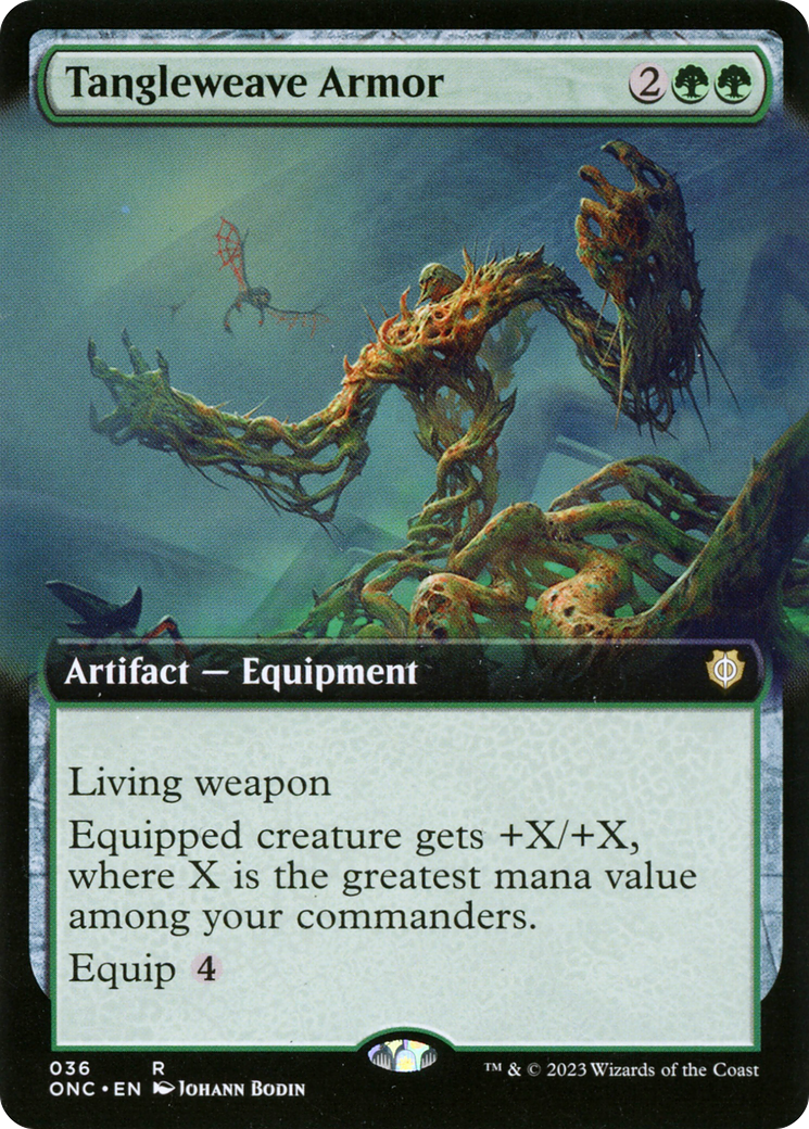 Tangleweave Armor (Extended Art) (ONC-036)  Foil - Phyrexia: All Will Be One Commander: (Extended Art)