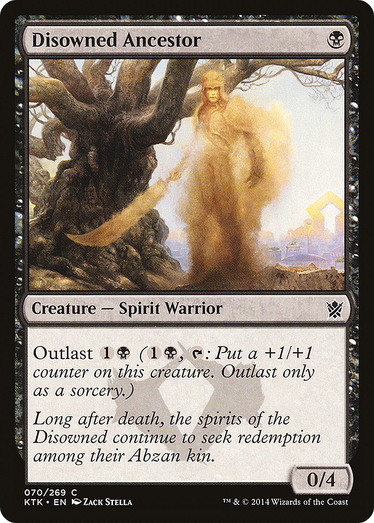 Disowned Ancestor (KTK-070)  - Khans of Tarkir