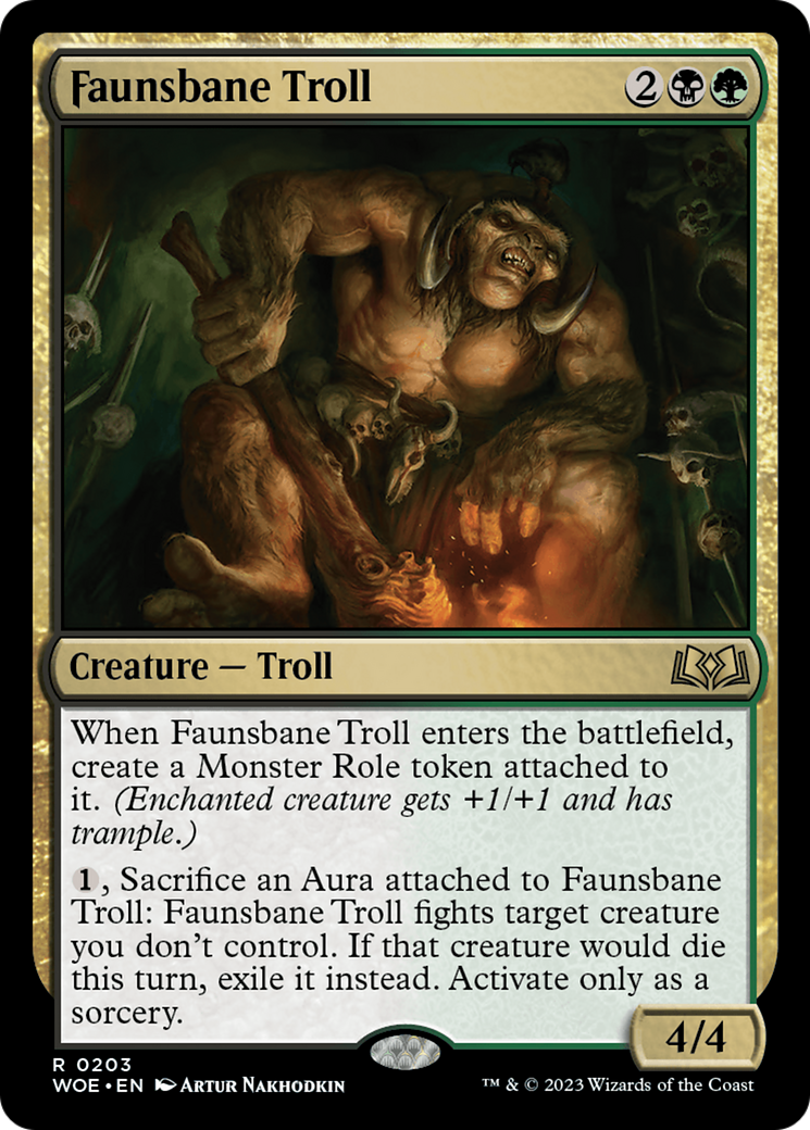 Faunsbane Troll (WOE-203)  - Wilds of Eldraine