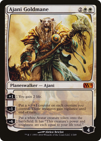 Ajani Goldmane (M11-001)  Foil - Magic 2011