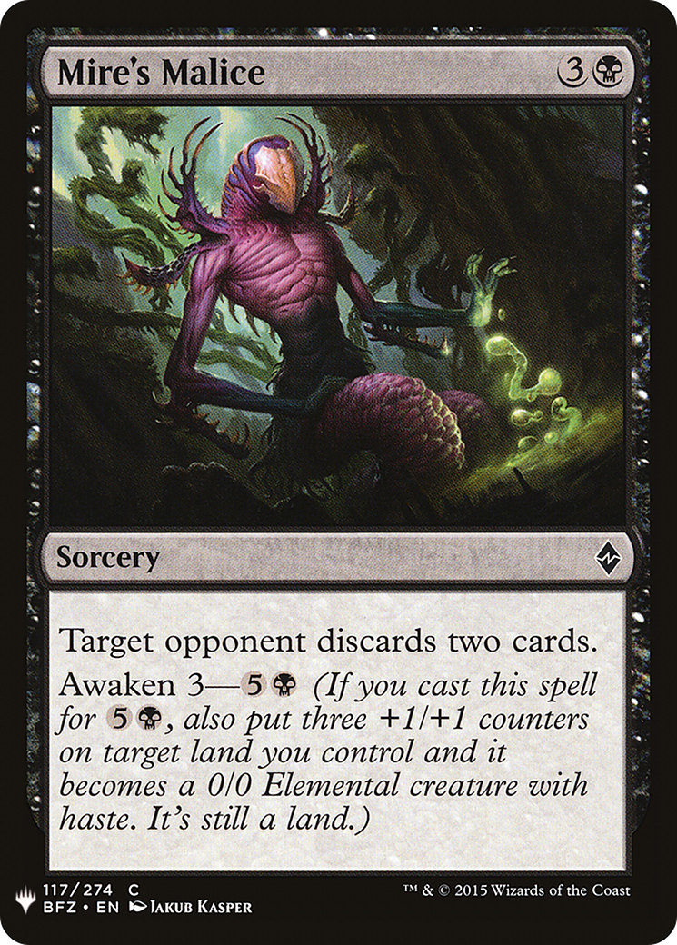 Mire's Malice (LIST-BFZ-117)  - The List