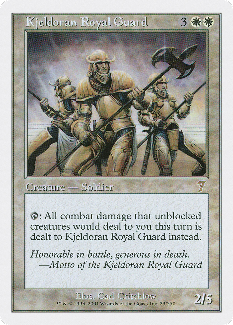 Kjeldoran Royal Guard (7ED-023) - Seventh Edition