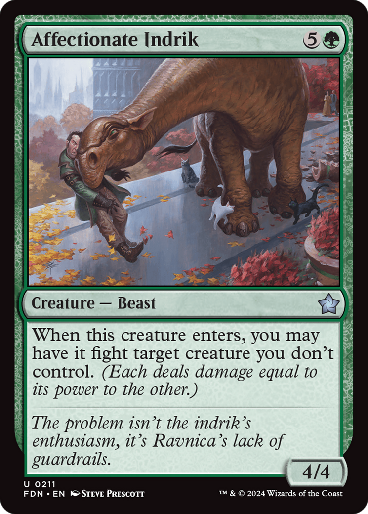 Affectionate Indrik (FDN-211)  Foil - Foundations