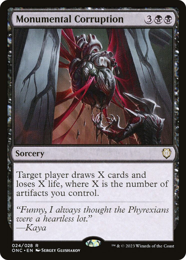 Monumental Corruption (ONC-024)  Foil - Phyrexia: All Will Be One Commander