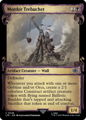 Mordor Trebuchet (Showcase Scrolls) (LTR-548)  Foil - The Lord of the Rings: Tales of Middle-earth: (Showcase)