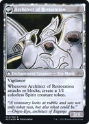 The Restoration of Eiganjo (PRE-34S) - Kamigawa: Neon Dynasty Promos: (fandfc, enchantment) Foil