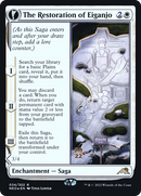The Restoration of Eiganjo (PRE-34S) - Kamigawa: Neon Dynasty Promos: (fandfc, enchantment) Foil
