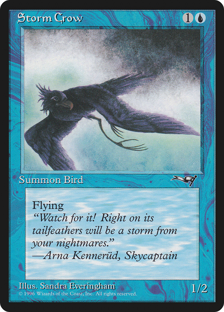 Storm Crow (Flying Left) (ALL-055)  - Alliances