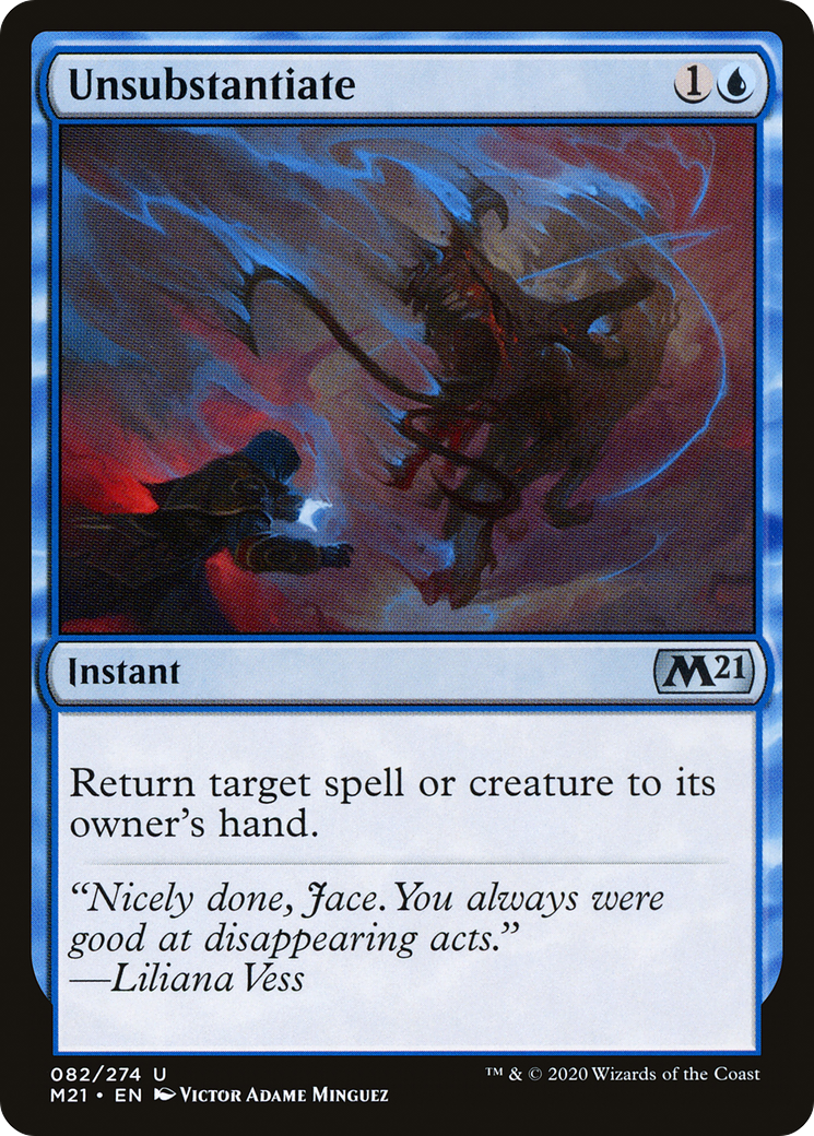 Unsubstantiate (M21-082)  Foil - Core Set 2021