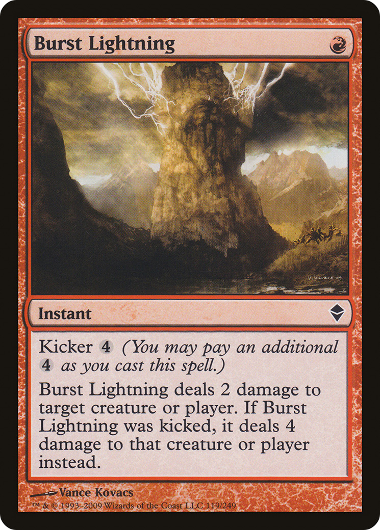 Burst Lightning (ZEN-119)  - Zendikar