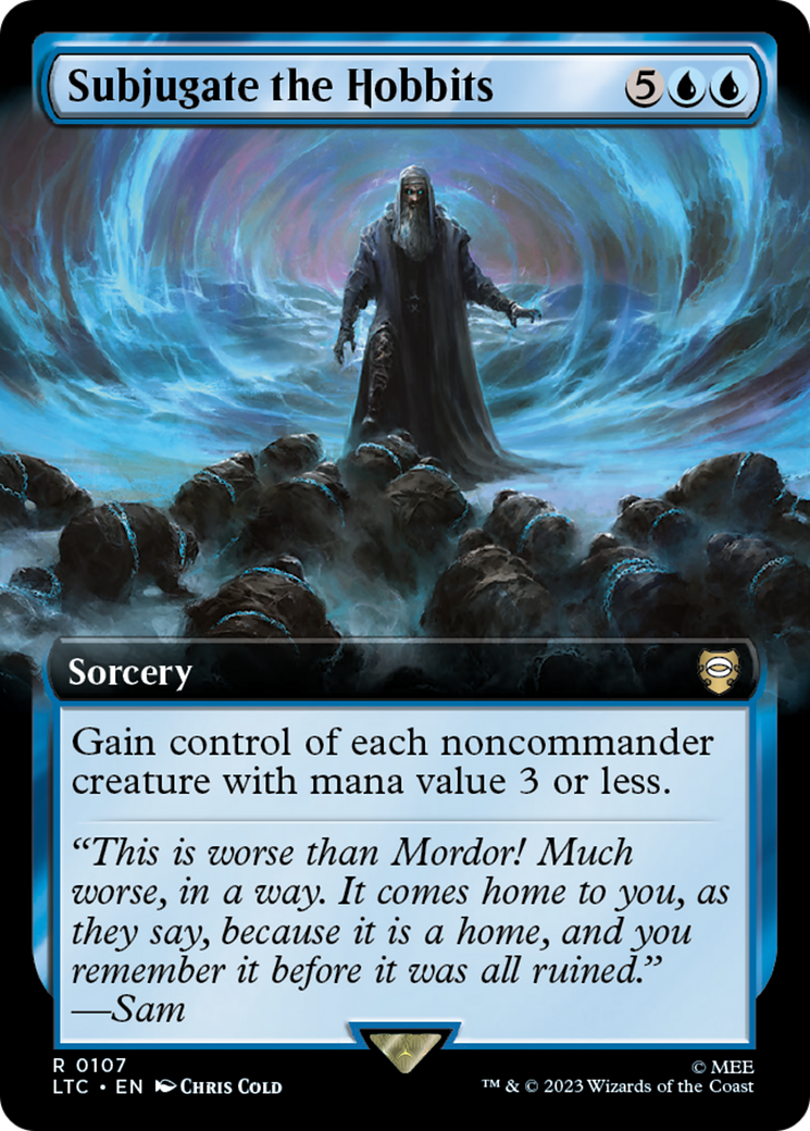 Subjugate the Hobbits (Extended Art) (LTC-107)  Foil - Tales of Middle-earth Commander: (Extended Art)
