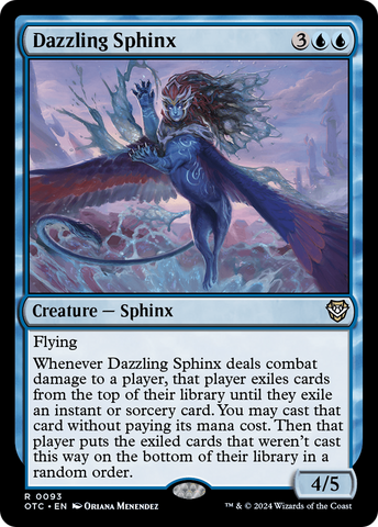 Dazzling Sphinx (OTC-093)  - Outlaws of Thunder Junction Commander