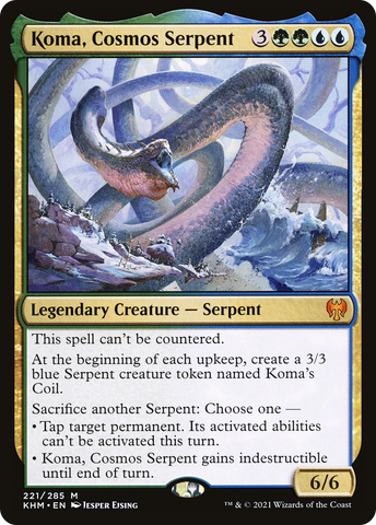 Koma, Cosmos Serpent (KHM-221)  Foil - Kaldheim
