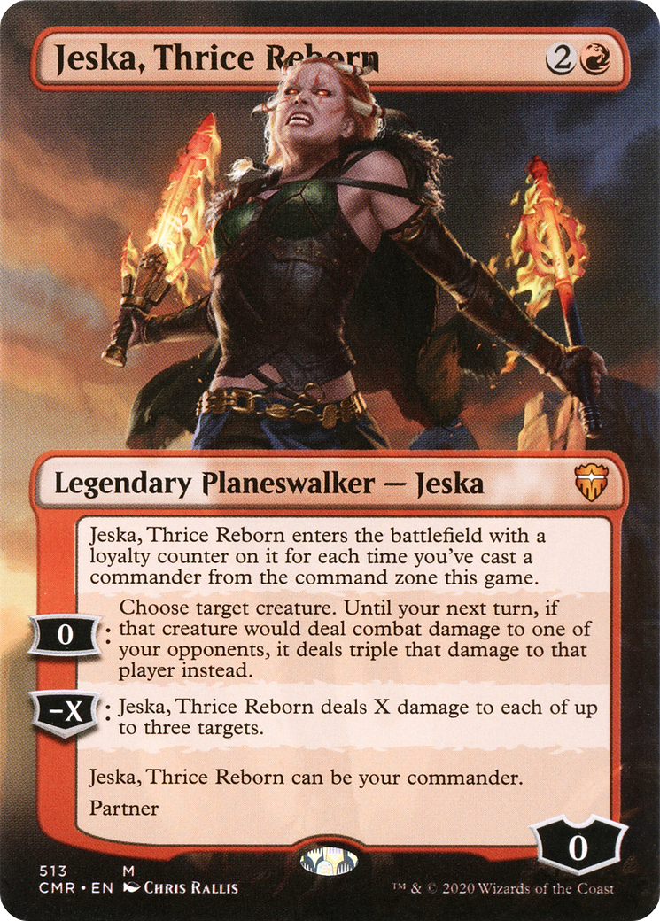 Jeska, Thrice Reborn (Borderless) (CMR-513)  - Commander Legends (Borderless)