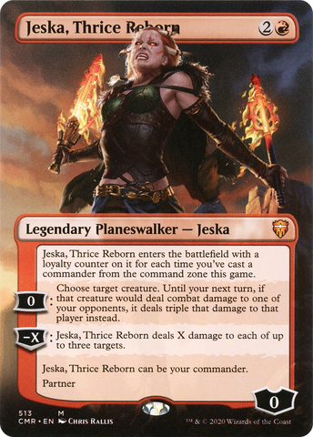 Jeska, Thrice Reborn (Borderless) (CMR-513)  - Commander Legends (Borderless)