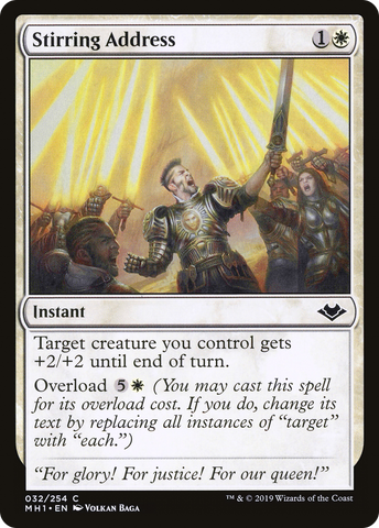 Stirring Address (MH1-032)  Foil - Modern Horizons