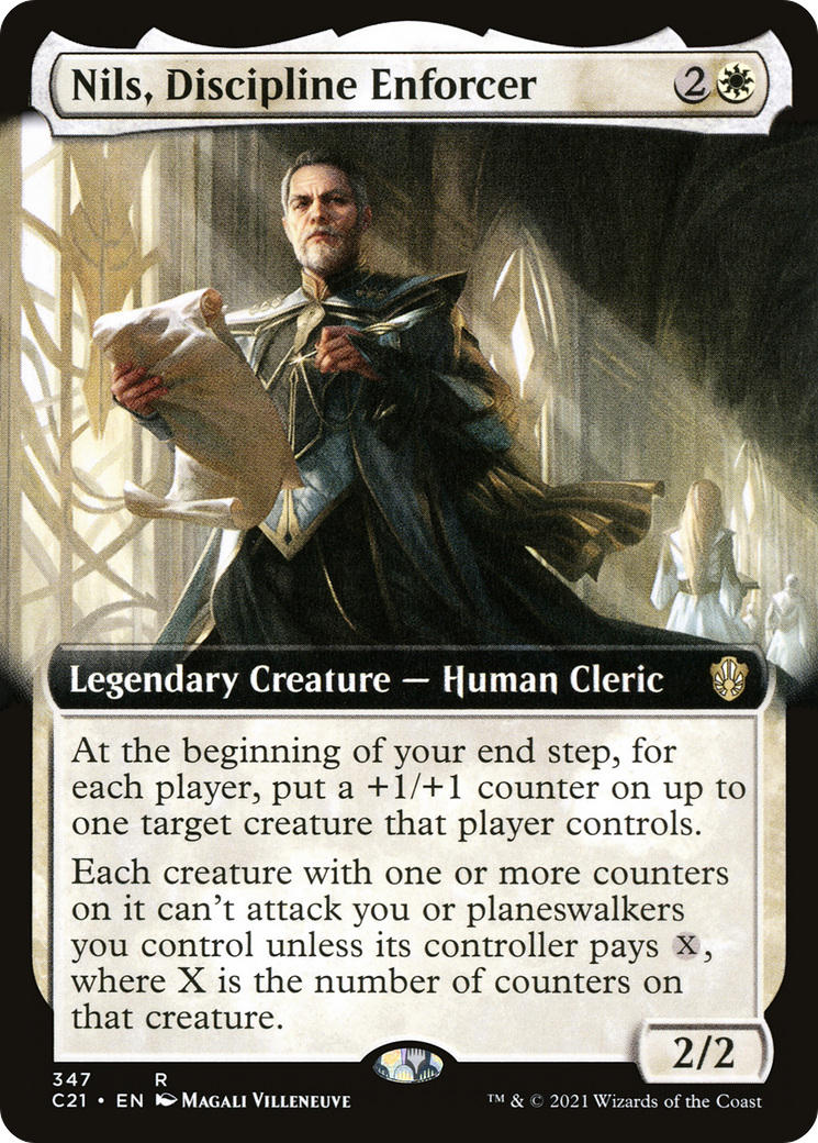 Nils, Discipline Enforcer (Extended Art) (C21-347)  - Commander 2021: (Extended Art)