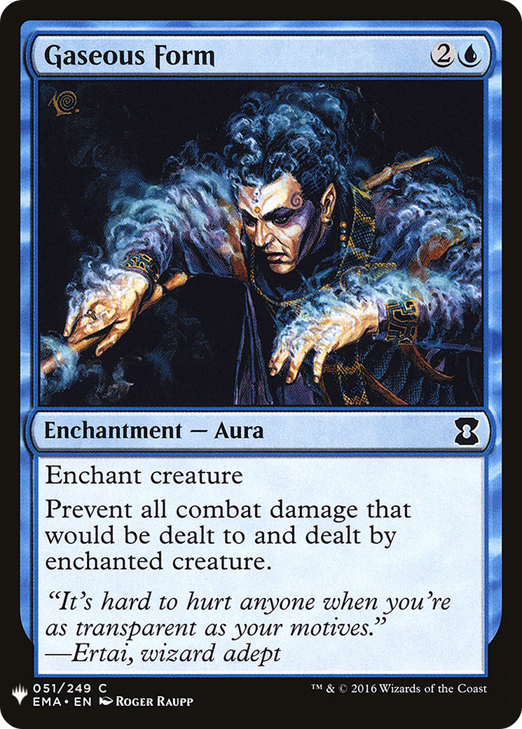 Gaseous Form (LIST-EMA-51)  - The List