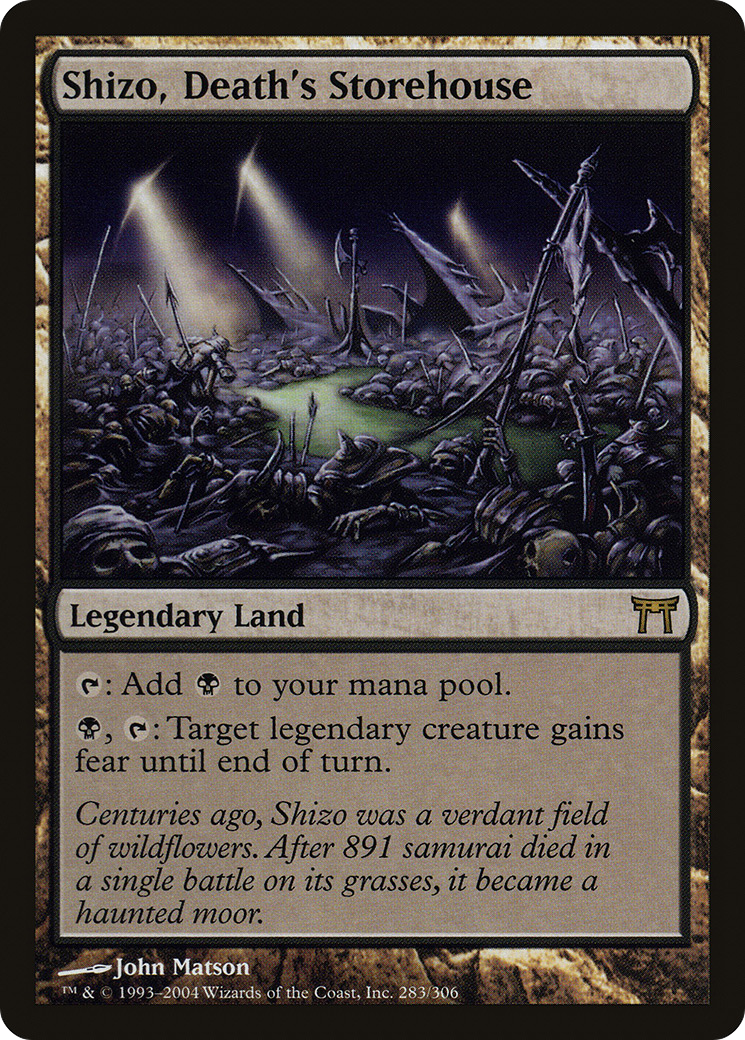 Shizo, Death's Storehouse (CHK-283)  - Champions of Kamigawa