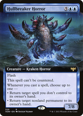 Hullbreaker Horror (Extended Art) (VOW-359)  Foil - Innistrad: Crimson Vow: (Extended Art)