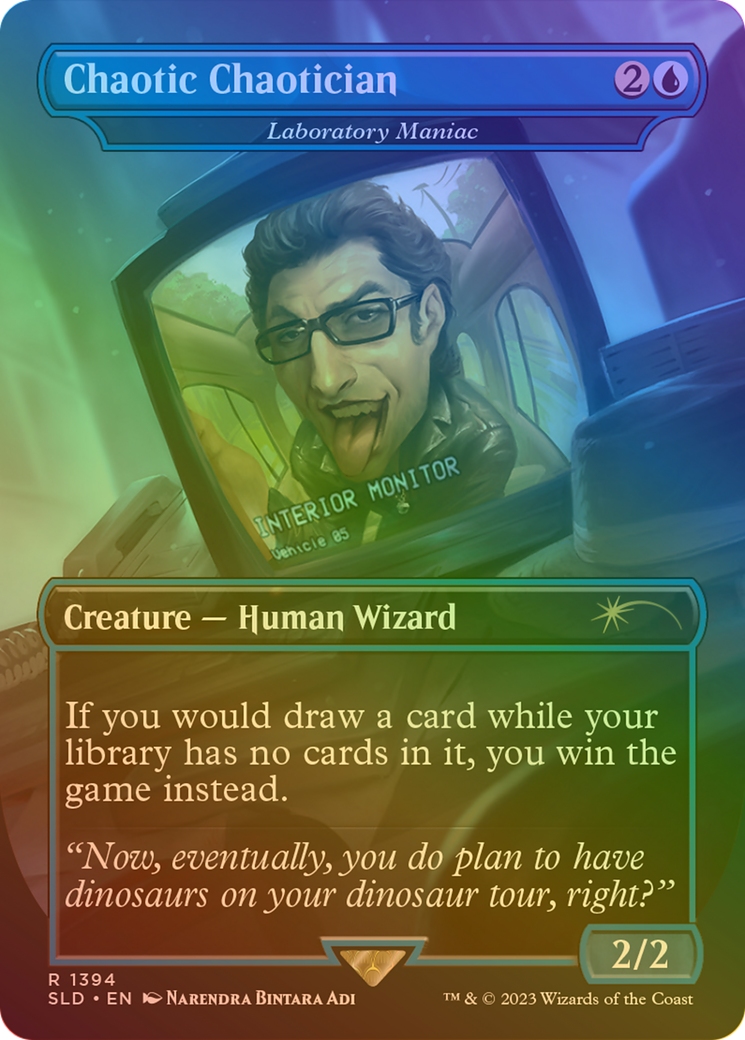 Chaotic Chaotician - Laboratory Maniac (Rainbow Foil) (SLD-1394)  Foil - Secret Lair Drop / Chaotic Chaotician (Borderless)