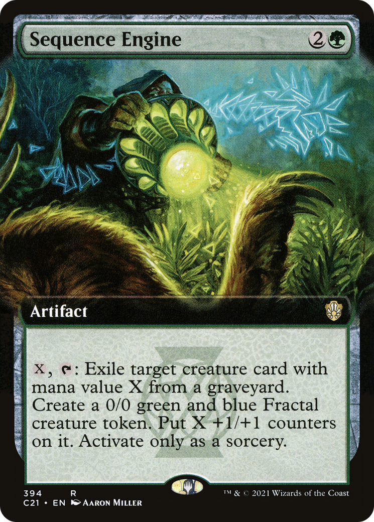Sequence Engine (Extended Art) (C21-394)  - Commander 2021: (Extended Art)