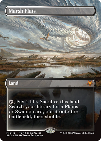 Marsh Flats (Borderless) (Dragonscale Foil) (SPG-115)  Foil - Special Guests