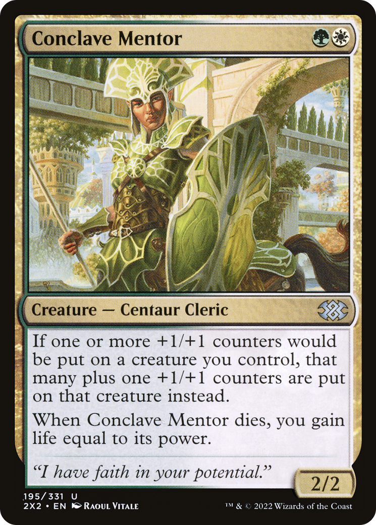 Conclave Mentor (2X2-195)  Foil - Double Masters 2022