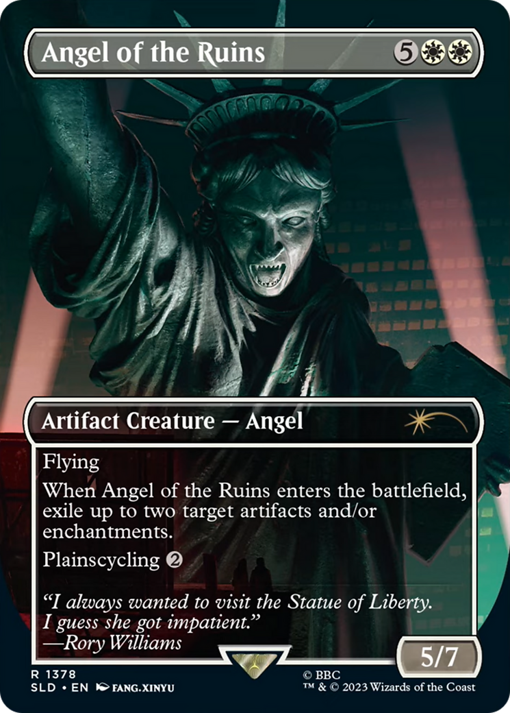 Angel of the Ruins (1378) (SLD-1378)  Foil - Secret Lair Drop (Borderless)